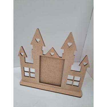Imagem de Kit 12 peças Porta Retrato Castelo para foto 9x7 cm em MDF Festas / Pr