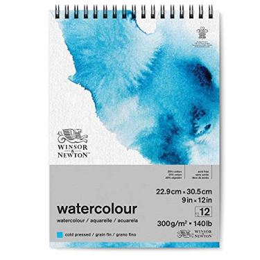 Imagem de Winsor & Newton Bloco de papel aquarela clássico, com fio, 22,86 cm x 30,48 cm, branco natural