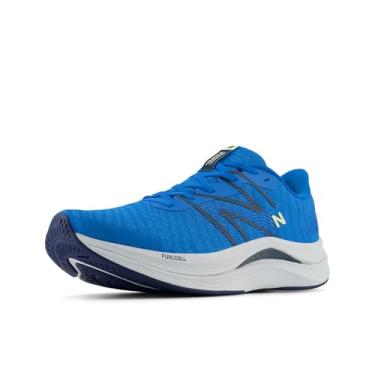 Imagem de New Balance Tênis de corrida masculino FuelCell Propel V4, Azul Oásis/azul marinho/cinza quartzo, 8