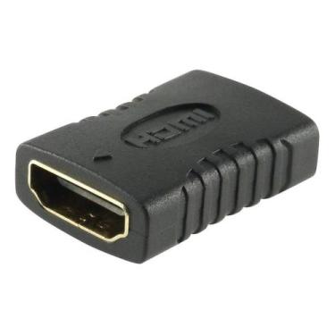 Imagem de Adaptador Emenda Hdmi Fêmea X  Hdmi Fêmea Para Cabos - Genérica