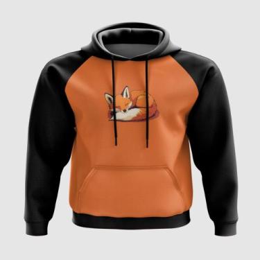 Imagem de Blusa com Capuz Raposa Tranquila Dormindo - A Fabriqueta, GG