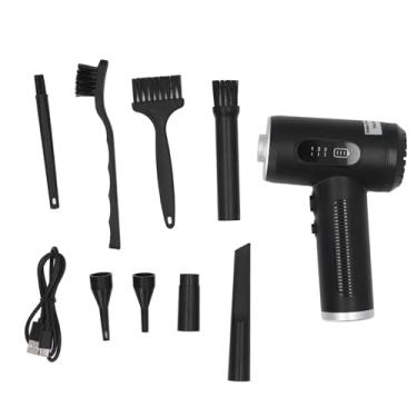 Imagem de Espanador de ar elétrico MUNEFE, 3 engrenagens ajustáveis ​​no máximo 50000 RPM, bateria recarregável de 6000mAh Ventilador de ar sem fio com luz LED para todas as casas