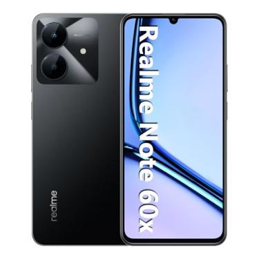 Imagem de Smartphone Realme Note 60x RMX3938 3 GB de RAM/ 64 GB/Bateria de 5000mAh e tela de 6,74" 90Hz HD/Midnight Black (Preto)
