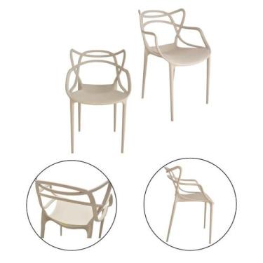 Imagem de Kit 2 Cadeiras Allegra p/ Varanda Escritório Lazer Comércio - Simple D