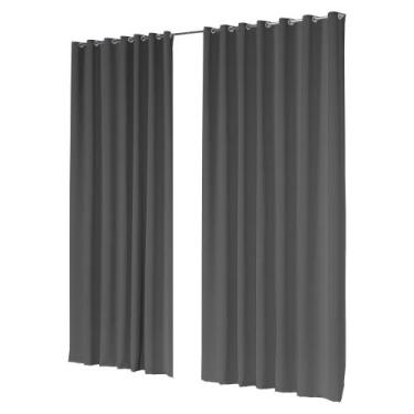 Imagem de Cortina Para Pe Direito Alto 5,40Lx5,00A Blackout Tecido Para Sala ou 