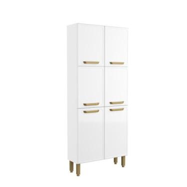 Imagem de Armário Paneleiro de Aço 6 Portas Bella Bertolini, Branco