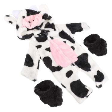 Imagem de Conjunto de fantasias de boneca e vaca eringogo para boneca de 18 polegadas com pijama