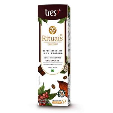 Imagem de 10 Cápsulas Café 3 Corações Rituais Chocolate - Três Corações