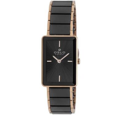 Imagem de Relógio Oslo Feminino Slim OLTSKS9T0002-P1PR Ceramic Bicolor - ORIENT