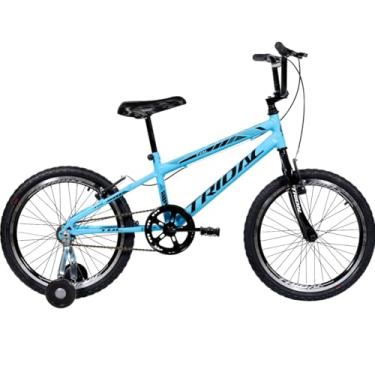 Imagem de Bicicleta Infantil Aro 20 BMX Cross Tridal com Roda Lateral (Azul Céu)