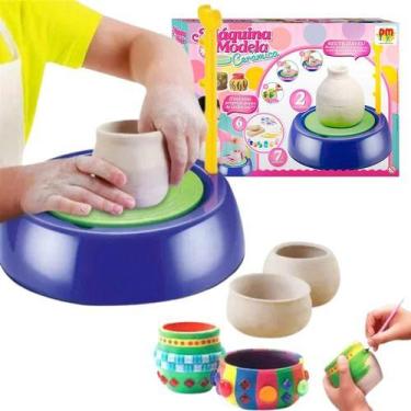 Imagem de Brinquedo Máquina De Modelar Vaso Cerâmica Art Criativa Kids - DM TOYS