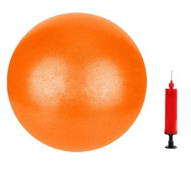 Imagem de JUFANGFIN Bola de exercícios de Pilates de 15 cm para ioga, barra, fitness e fisioterapia, mini bola de equilíbrio para exercícios em casa inclui bomba para facilitar a inflação (laranja)