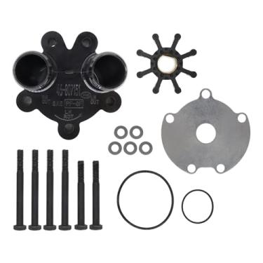 Imagem de 46-807151A14 Caixa de bomba de água e kit de impulsor substitui motores Mercruiser Bravo 4.3, 5.0, 5.7, 6.2, 7.4, 8.2L V6/8 - Reparo interno marítimo, para Sierra 18-3150, Quicksilver 807151A14