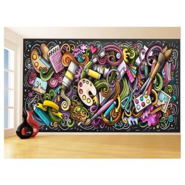 Imagem de Papel De Parede 3D Arte Artist Pintura Desenho 3,5M Tra127 - Você Deco