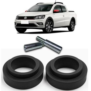 Imagem de Kit Calço De Mola Dianteiro 5cm + Prolonga Saveiro G5/... - Borfix