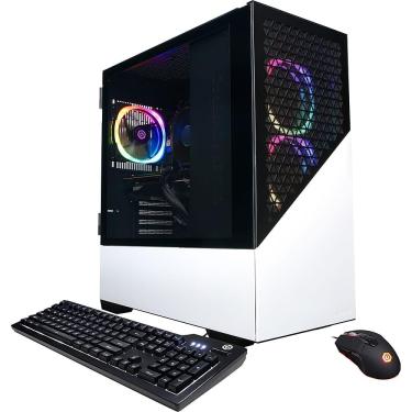 Imagem de CyberPowerPC - Gamer Master Gaming Desktop - AMD Ryzen 7 7700 - 32GB de memória - NVIDIA GeForce RTX 4060 Ti 16GB - SSD de 2TB - Branco-GMA9360CPGV2