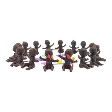 Imagem de Conjunto com 50 Brinquedinhos Mini Brinquedo Plástico Nacional Kit para Lembrancinhas Mimos Prendas Sacolinha Surpresa Festas (50 Casal Bebe Marrom)