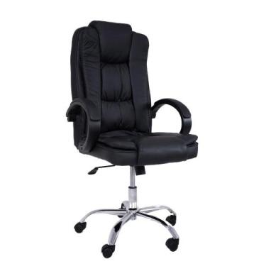 Imagem de Cadeira de Escritório Office com rodízios Presidente Giratória - Braze