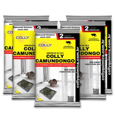 Imagem de 9 Pacotes Armadilha Adesiva Colly Camundongo – Placa Super Colante para Rato Roedores e Insetos