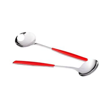 Imagem de Colher para Servir Salada Multiuso 2 peças Vermelha Bugatti