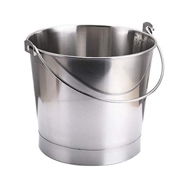 Imagem de Balde de gelo para festas Balde de gelo de aço inoxidável portátil para festa bebida balde de gelo bar cerveja coquetel balde de gelo restaurante balde de champanhe recipiente de gelo balde de vinho
