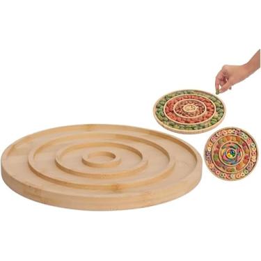 Imagem de Petisqueira Redonda Bambu 4 Divisórias Hauskraft 22cm