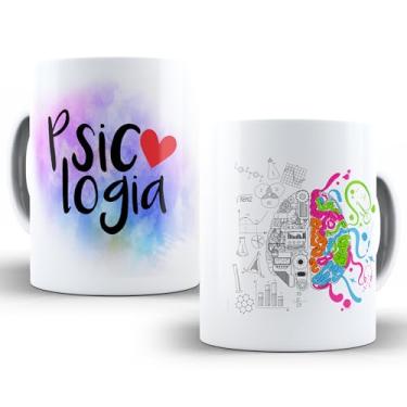 Imagem de Caneca Psicologia Psicóloga Faculdade Cerâmica Personalizada Presente Xicara Escritório