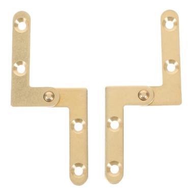 Imagem de Uonlytech 2 peças 180 dobradiças de cobre giratórias resistentes para portas escondidas fácil instalação design invisível para operação suave e apelo estético