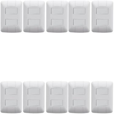 Imagem de Kit 10 Conjunto Interruptor Simples + Paralelo 6a Tramontina