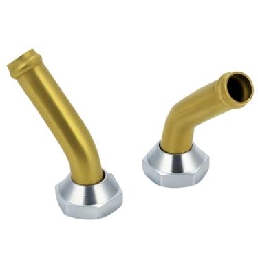 Imagem de Conector de tubo de óleo do refrigerador de transmissão compatível com Lexus RX350 3.5L 2013-2015, Toyota Sienna 2.7L 2011-2013, Sienna 3.5L 2011-2016, 2 acessórios de linha de resfriamento de