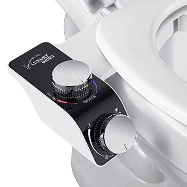 Imagem de Acessório para bidé – Bidê de água quente e fria para vaso sanitário, acessório para assento de vaso sanitário de bidê não elétrico com bocal duplo autolimpante, fácil instalação, spray de água doce para lavagem sanitária e feminina