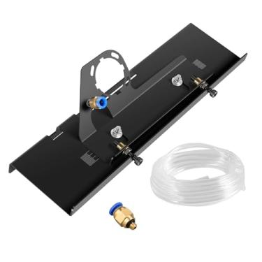 Imagem de Suporte para esmerilhadeira angular de aço carbono, suporte de chanfradura ajustável, suporte fixo resistente para (preto, + porta de água + 5 metros de tubo de água)