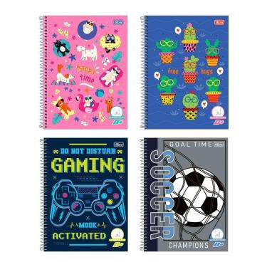 Imagem de Caderno capa dura univ quadriculado 1X1 96fls D mais Tilibra