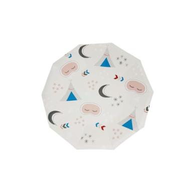 Imagem de Pratos para festa do pijama (conjunto com 8) | Temas para festa de aniversário da festa do pijama | Decorações para festa de festa do pijama | Artigos para festa do pijama