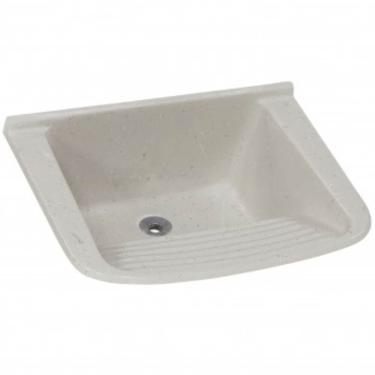 Imagem de Tanque De Mármore Sintético Simples N°3 Com 54x41cm Travertino - 507814 - A.j.rorato