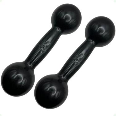 Imagem de Par de Halteres Revestidos 4 Kg - Preto - BOX INGÁ