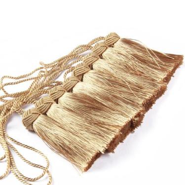 Imagem de Conjunto de borlas BEL AVENIR 8 peças de poliéster dourado 27 cm