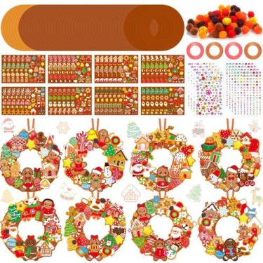 Imagem de Kit Art Craft Hollowfly 48 conjuntos de grinalda de Natal de 18 cm