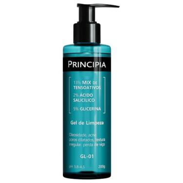 Imagem de Gel de Limpeza Facial Principia 13% Tensoativos + 2% Ácido Salicílico + 5% Glicerina GL-01 com 200g