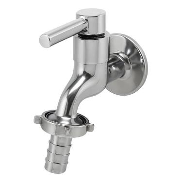 Imagem de Torneira Br Shopper 5063B Prateado 100% Metal Inox Jardim 1/