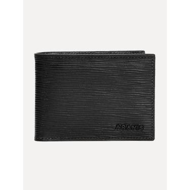 Imagem de Carteira Aramis Masculina Couro Stripes Preta-Masculino