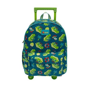 Imagem de PUKET - Mochila Escolar de Rodinha Puket Tubarão Jacaré Relax