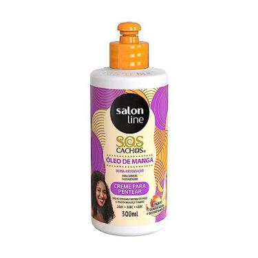 Imagem de Salon Line, Creme de Pentear, SOS Cachos, Óleo de Manga, Hidratação Intensa - Cabelos Ondulados, Cacheados e Crespos, 300 ml