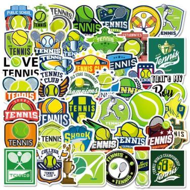 Imagem de Conjunto de adesivos com tema de tênis, 50 unidades para garrafa de ág