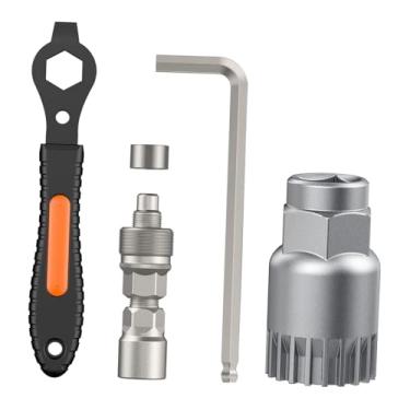 Imagem de Generic Kit de ferramentas para remoção de pedivela de bicicleta, incluindo extrator de braço de pedivela para encaixe quadrado, chave inglesa portátil e