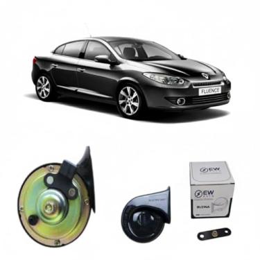 Imagem de BUZINA CARACOL COM PLUG 2 PINOS E CONECTOR PARA FLUENCE 2011>2018