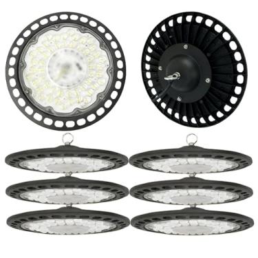 Imagem de Kit Com 8 Luminárias LED High Bay DAHUA ZUNWEI UFO 150W 15000lm 6500K Com Certificação CE - Alternativa Às Lâmpadas MH/HPS De 650W Para Academias, Fábricas E Armazéns