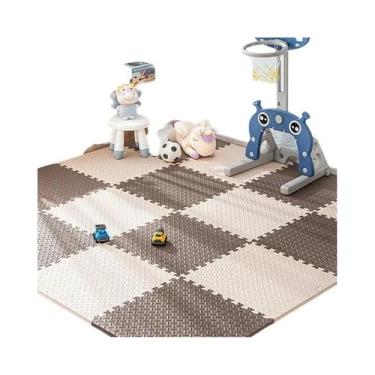 Imagem de Tapete De Espuma Rosa Para Bebês, Para Engatinhar E Exercitar, Tapete 