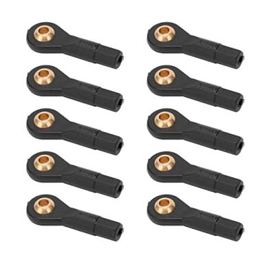 Imagem de Naroote Cabeça Esférica de Tirante RC, Leve, Resistente Ao Desgaste, Plástico, 10 Peças para Carros de Controle Remoto 1/10 1/12, Tamanho Preto M3