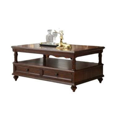Imagem de Mesa central de madeira maciça, mesa de chá, retrô, sala de estar, mesa de armazenamento, casa, pequena, mesa de chá, escritório, mesa de café, quarto